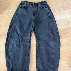 Free people We The Free soundwave black barrel good luck jeans 26